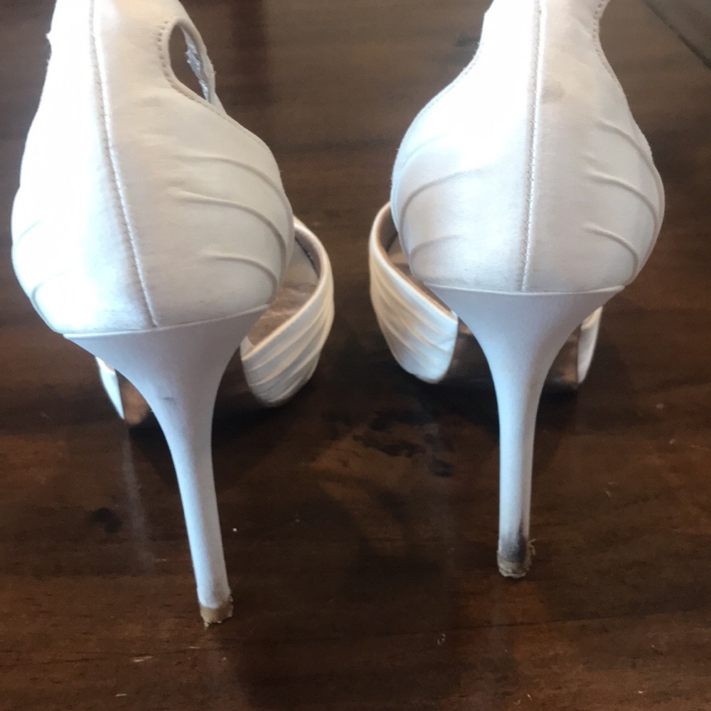 White heels.